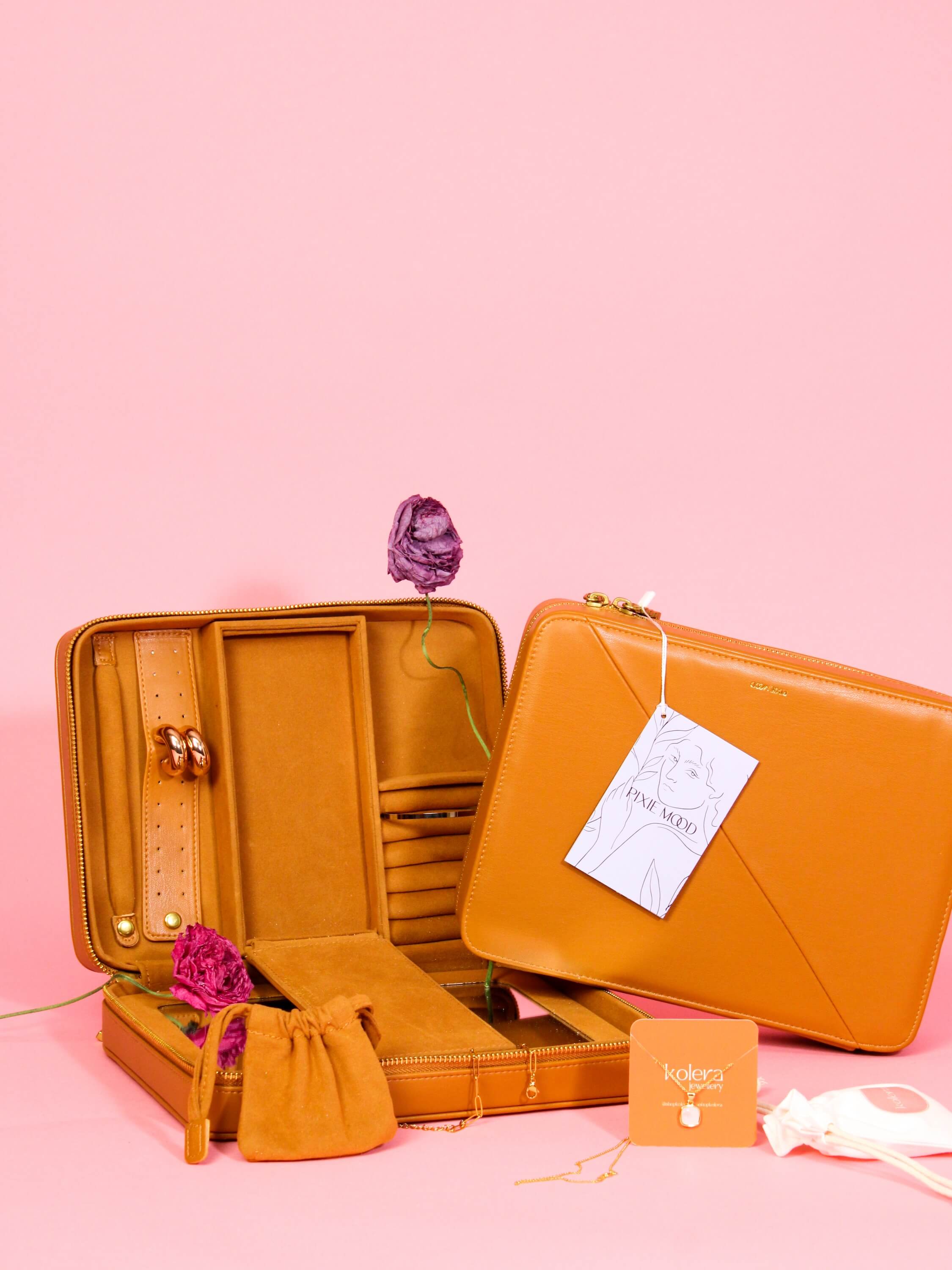 mother’s day gift box canada with jewelry, hand cream, snacks, and writing prompts