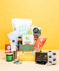 activity gift box canada with games, DIY kits, snacks, and craft items